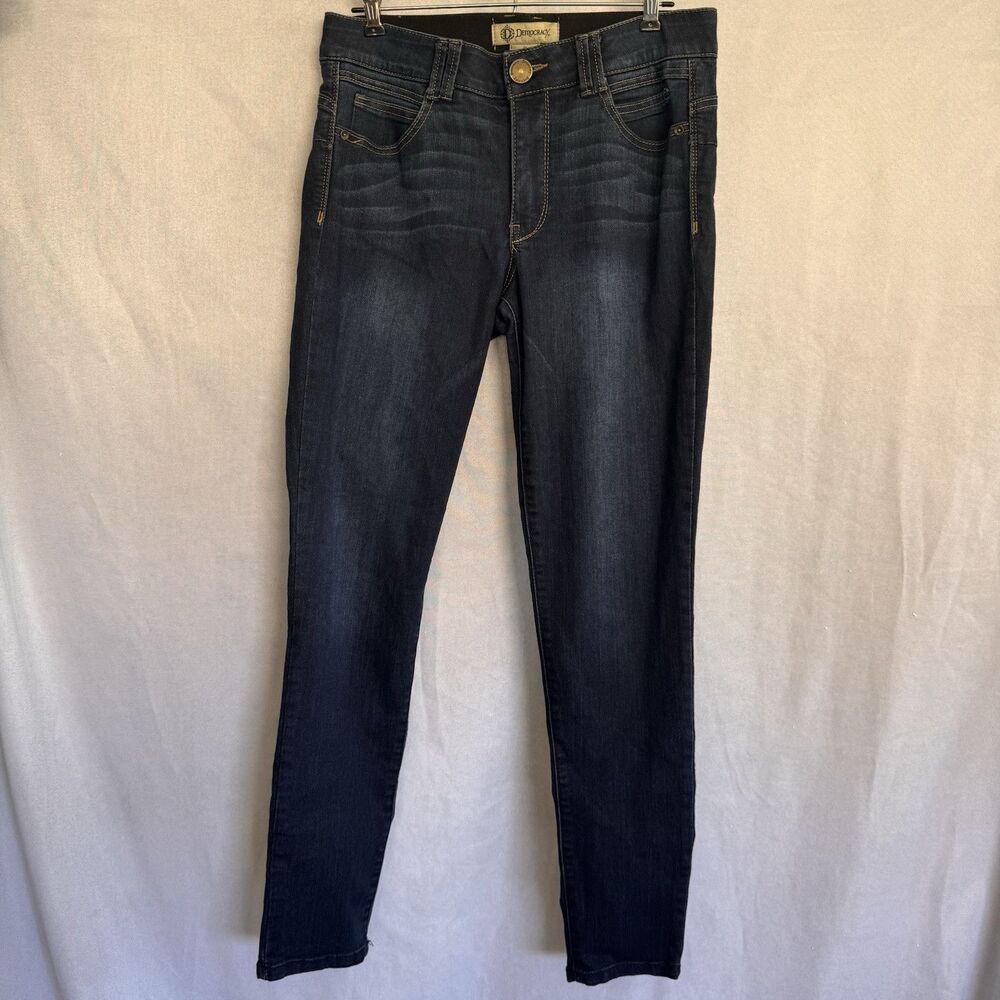 Democracy Ab Technology Jeans Women's Size 8 Dark Wash Skinny Stretch Classic